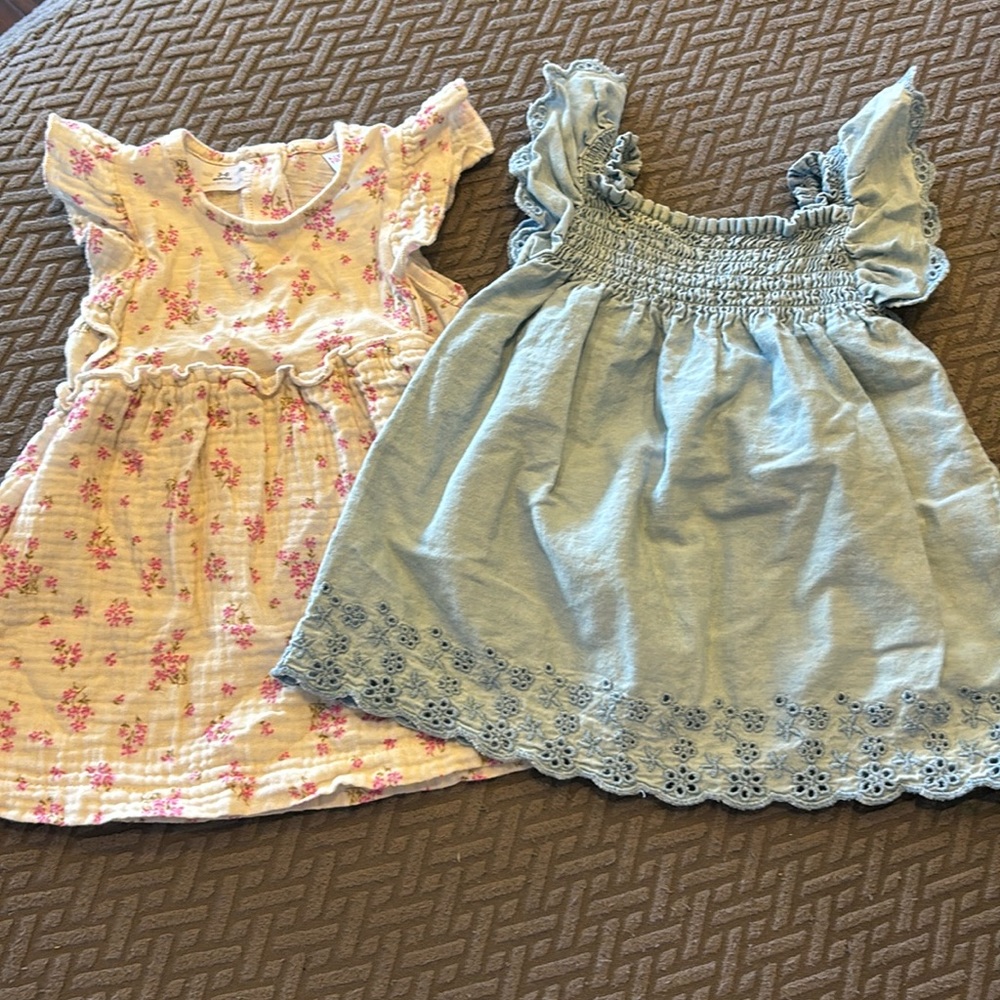 Set of 2 Baby Girl Zara Dresses. Size 3-6 months
